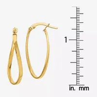 Made in Italy 10K Gold 26mm Hoop Earrings