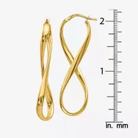 Made in Italy 14K Gold 46mm Hoop Earrings