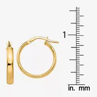 Made in Italy 10K Gold 13.5mm Hoop Earrings