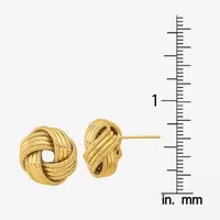 Made in Italy 14K Gold 14mm Knot Stud Earrings