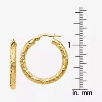 14K Gold 25mm Hoop Earrings