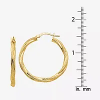 14K Gold 31mm Hoop Earrings