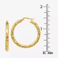 14K Gold 30mm Hoop Earrings