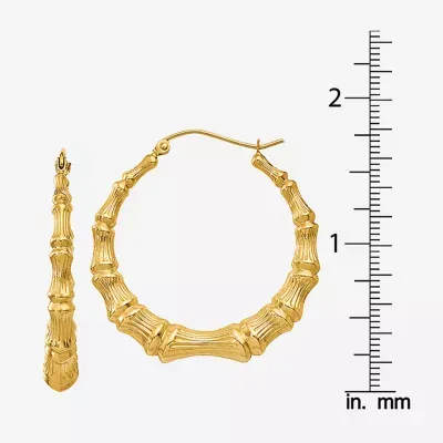 14K Gold 27mm Hoop Earrings