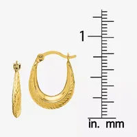 10K Gold 15mm Hoop Earrings