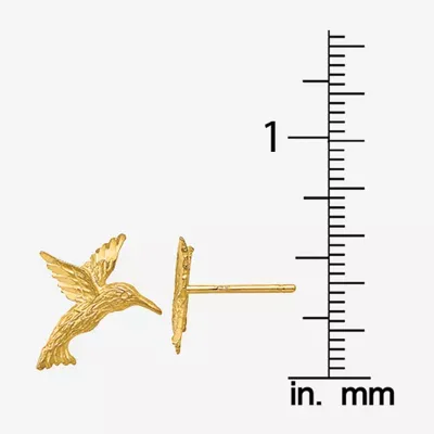 14K Gold 14mm Stud Earrings