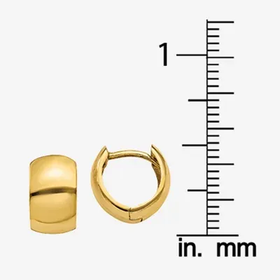 14K Gold 7mm Hoop Earrings