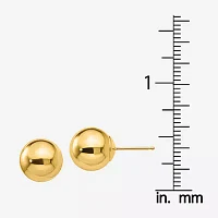 14K Gold 9mm Ball Stud Earrings