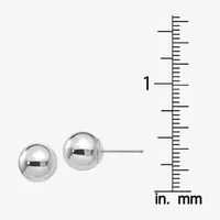 14K White Gold 8mm Ball Stud Earrings