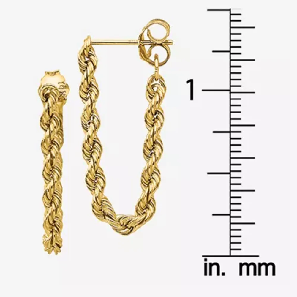 14K Gold Drop Earrings