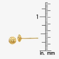 14K Gold 5mm Round Stud Earrings