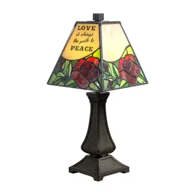 Dale Tiffany Inspirational Rose Accent Desk Lamp