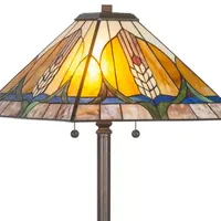 Dale Tiffany Pusan Mission Glass Floor Lamp