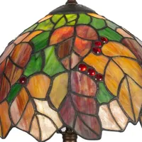 Dale Tiffany Maple Leaf Glass Table Lamp