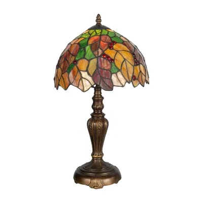 Dale Tiffany Maple Leaf Glass Table Lamp