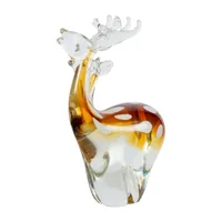 Dale Tiffany Arroyo Deer Art Glass Sculpture Christmas Figurine