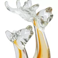 Dale Tiffany Arroyo Deer Art Glass Sculpture Christmas Figurine