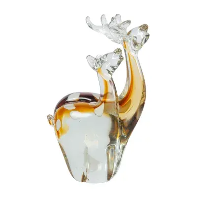 Dale Tiffany Arroyo Deer Art Glass Sculpture Christmas Figurine
