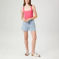 Forever 21 Womens Straight Neck Sleeveless Bodysuit Juniors