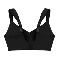 Glamorise 1080 Plus Size MagicLift Seamless Support T-Shirt Bra Black