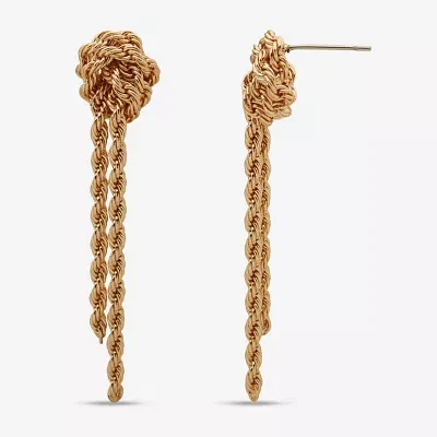 Worthington Gold Tone Drop Earrings