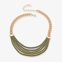 Worthington Gold Tone 16 Inch Curb Collar Necklace