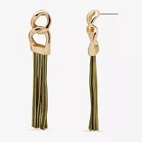 Worthington Gold Tone Drop Earrings