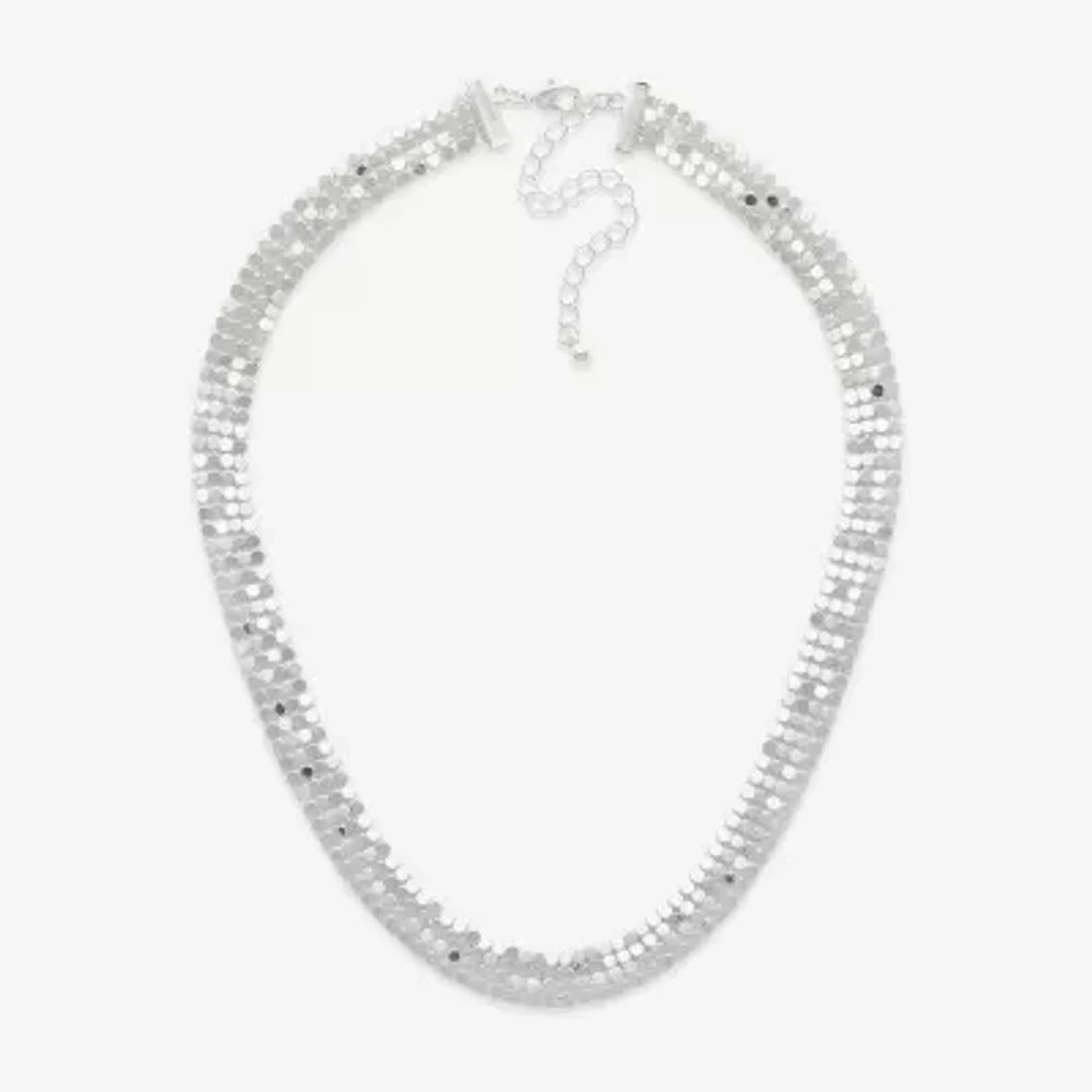 Bold Elements 18 Inch Mesh Collar Necklace