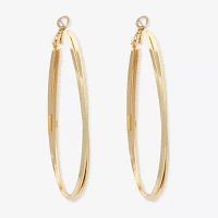 Bold Elements Stainless Steel Hoop Earrings