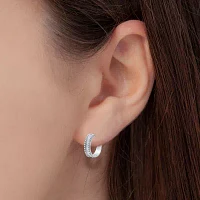 2 CT.T.W. (H-I / I1) Lab Grown White Diamond 10K or 14K Gold 24.2mm Hoop Earrings