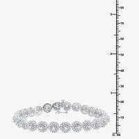 (G / Si1-Si2) 5 CT. T.W. Lab Grown White Diamond 10K White Gold 7.5 Inch Tennis Bracelet