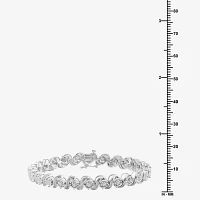 Womens 1/10 CT. T.W. Diamond Tennis Bracelet Sterling Silver