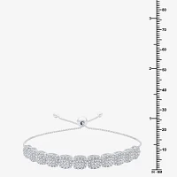 1 1/ CT. T.W. Lab Grown White Diamond Sterling Silver Bolo Bracelet