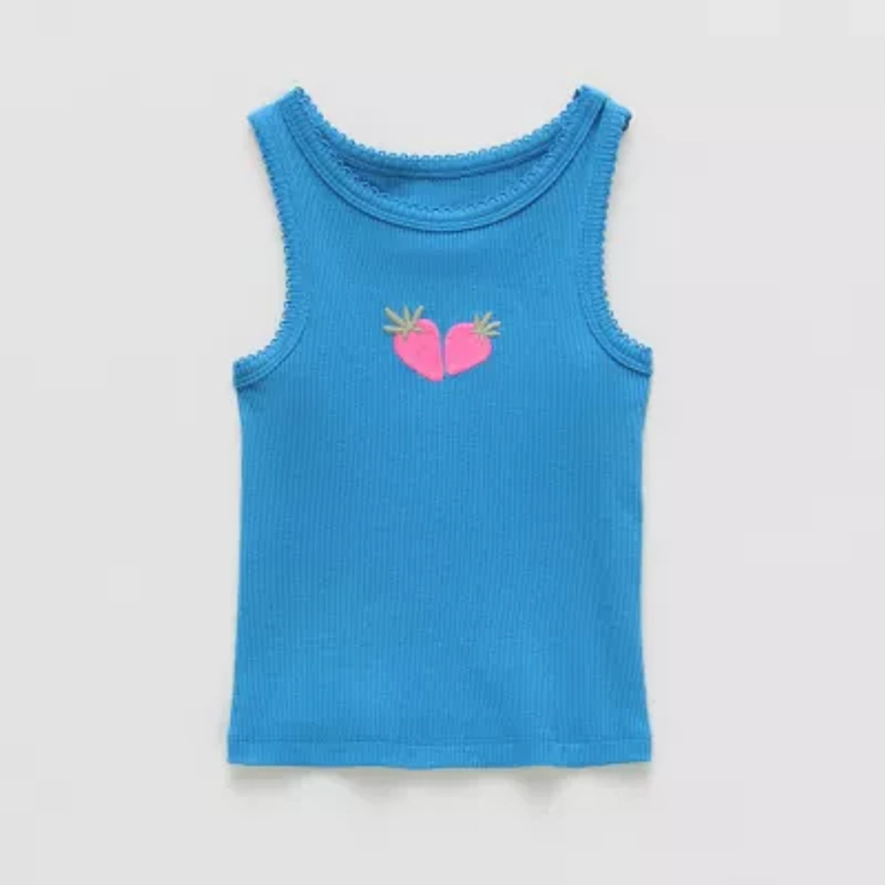 Okie Dokie Toddler & Little Girls Round Neck Tank Top