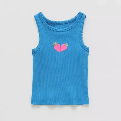 Okie Dokie Toddler & Little Girls Round Neck Tank Top
