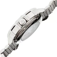 Heritor Automatic Carter Mens Skeleton Dial Bracelet Watch-Silver Tone Watch