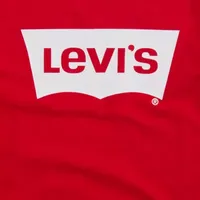 Levi's Big Girls Retro Ringer Tee Round Neck Short Sleeve Graphic T-Shirt