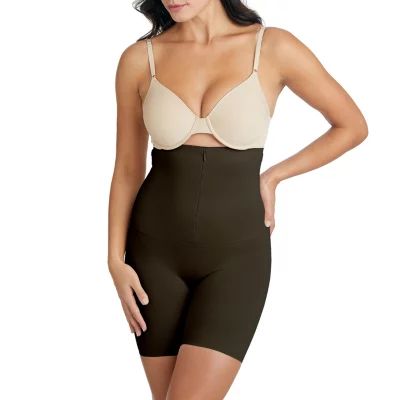 Ambrielle  Zipper Hi Waist Thigh Slimmers