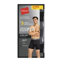 Hanes Ultimate Comfort Flex Fit Ultra Soft Bonus Pack Mens 5 Boxer Briefs