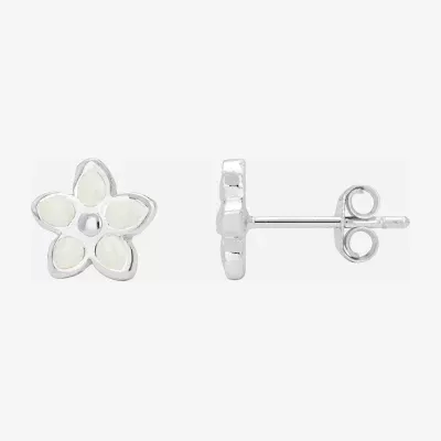 Itsy Bitsy Sterling Silver 7mm Flower Stud Earrings