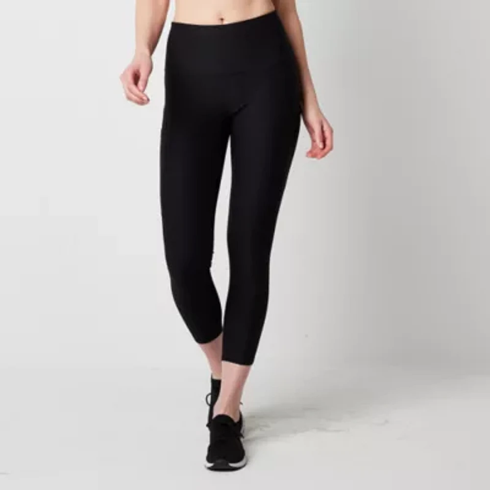 Xersion EverContour Womens High Rise Quick Dry 24 1/2" 7/8 Ankle Leggings