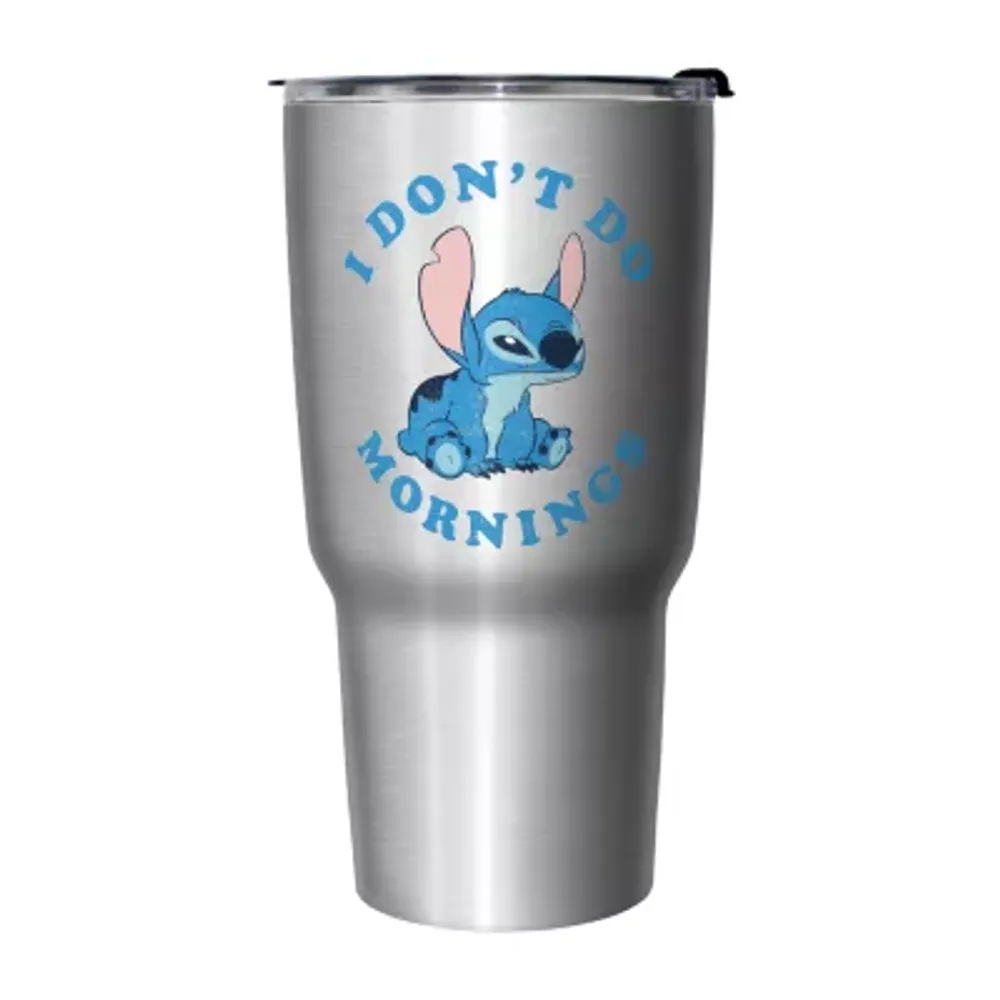 Disney Collection Stitch Mornings 27 Oz Stainless Steel Travel Mug