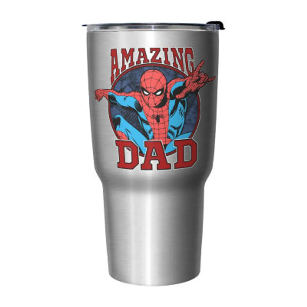 Disney Collection Spiderman Amazing Dad 27 Oz Stainless Steel Travel Mug