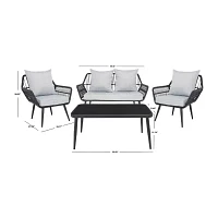 Elsbeth 4-pc. Conversation Set Cushioned