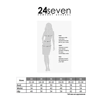 24seven Comfort Apparel Womens Mid Rise Long A-Line Skirt-Plus