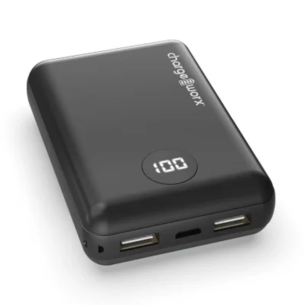 Chargeworx Super Slim 10000 Mah Triple Usb Battery Pack