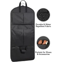 Wallybags 48" Deluxe Tri-Fold Travel Garment Bag With Three Pockets