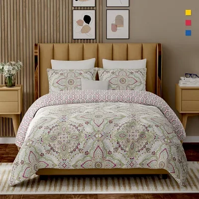 Color Sense 3-pc. Reversible Duvet Cover Set