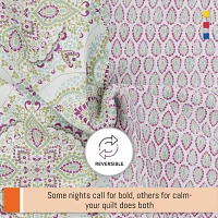 Color Sense 3-pc. Reversible Duvet Cover Set