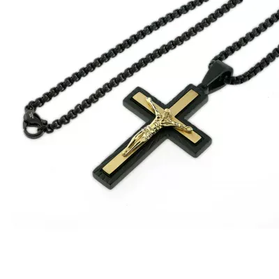 Mens Stainless Steel Pendant Necklace